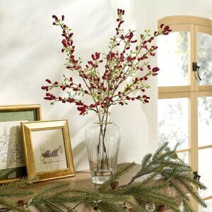 9" Fluted Clear Glass Bud Vase Gold Rim – Hearth & Hand Magnolia, Christmas 2024